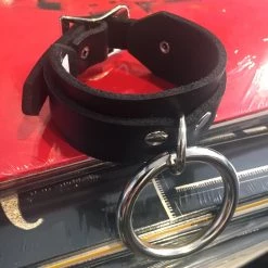 Ape Leather Large Ring Bondage Wristband Accessories