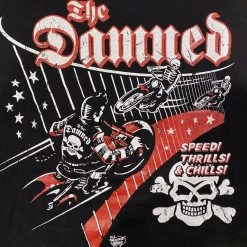 Band Merchandise The Damned Speed Thrills And Chills Band Shirt