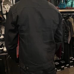 DeadRockers Guys Back In Black Denim Jacket
