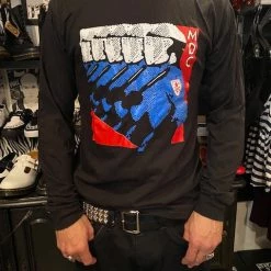 Band Merchandise Guys MDC Cops Logo Long Sleeve Shirt