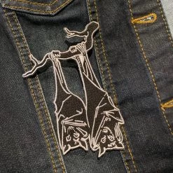 L'esquelet Patches Nocturnal Lovers Bat Patch