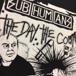 Band Merchandise Subhumans Day The Country Died Back Patch Patches