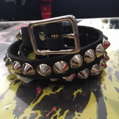 Ape Leather Accessories Single Row Cone Stud Belt