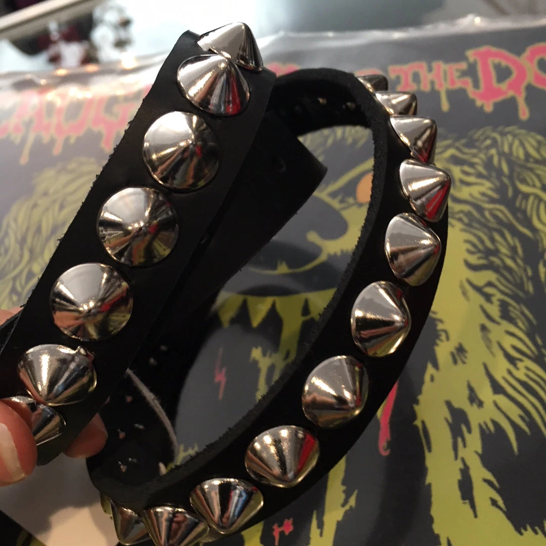 Ape Leather Accessories Single Row Cone Stud Belt 5 Ape Leather Accessories Single Row Cone Stud Belt