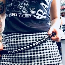 Ape Leather Accessories Single Row Cone Stud Belt