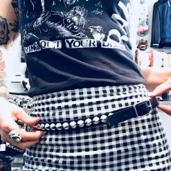 Ape Leather Accessories Single Row Cone Stud Belt 9 Ape Leather Accessories Single Row Cone Stud Belt