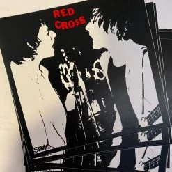Band Merchandise Red Cross Pic Sticker