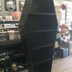 Handmade Custom Coffin Shelf Unit