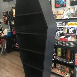 Handmade Custom Coffin Shelf Unit