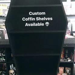 Handmade Custom Coffin Shelf Unit