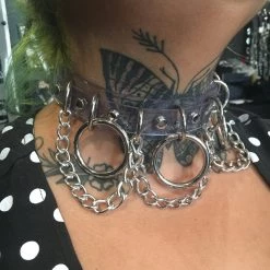 Funk Plus Clear Vegan Bondage Chain Choker