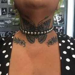 Funk Plus Cone Stud Leather Choker