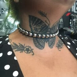 Funk Plus Cone Stud Leather Choker