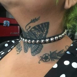 Funk Plus Cone Stud Leather Choker