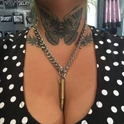 Funk Plus Brass Bullet Chain Necklace Gals
