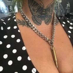 Funk Plus Brass Bullet Chain Necklace Gals