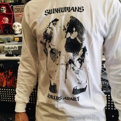 Band Merchandise Subhumans Worlds Apart Long Sleeve Shirt Guys