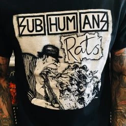 Band Merchandise Subhumans Rats Band Tee Guys