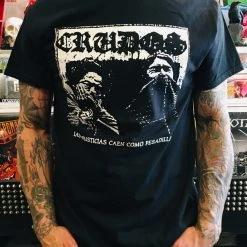 Band Merchandise Los Crudos Black Shirt Guys