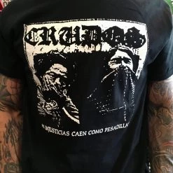 Band Merchandise Los Crudos Black Shirt Guys