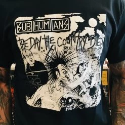 Band Merchandise Guys Subhumans Day The Country Died Shirt