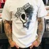 Band Merchandise Subhumans Half Skull Band Tee