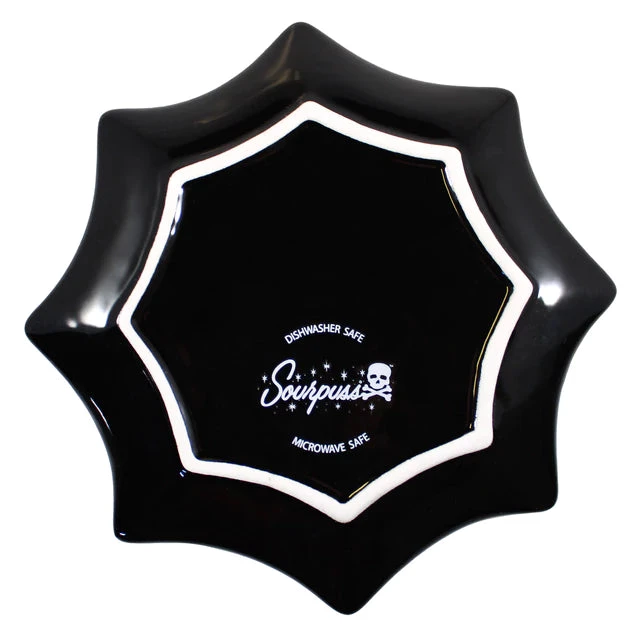 Sourpuss Housewares Spiderweb Dessert Plate 6 Sourpuss Housewares Spiderweb Dessert Plate