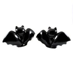 Sourpuss Black Bat Salt & Pepper Shaker Set Housewares