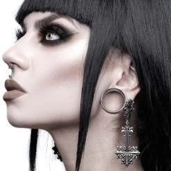 KillStar Gals Infernal Cross Earrings