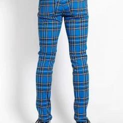 Tripp NYC Guys Rocker Jean Blue Plaid