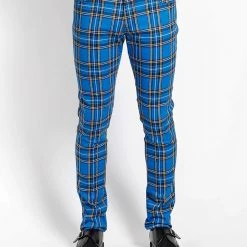 Tripp NYC Guys Rocker Jean Blue Plaid