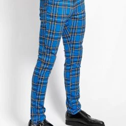 Tripp NYC Guys Rocker Jean Blue Plaid