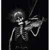 Handmade Violin Skeleton - In Death We Float Art Print Housewares