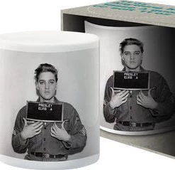 Band Merchandise Elvis Mug Shot Coffee Mug