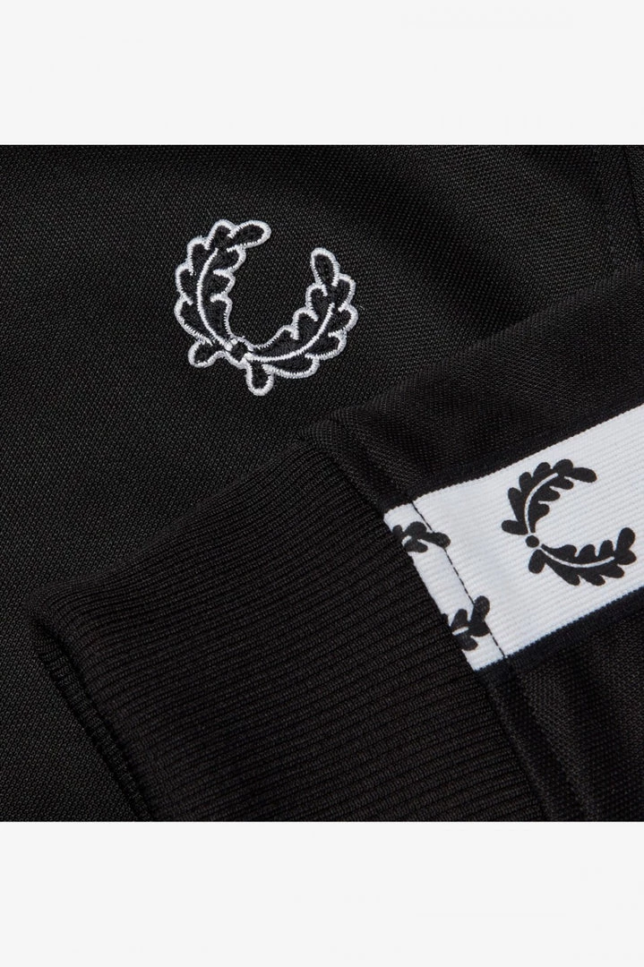 Fred Perry Taped Track Jacket Black 6 Fred Perry Taped Track Jacket Black