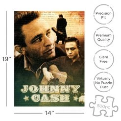 Band Merchandise Johnny Cash Collage Puzzle
