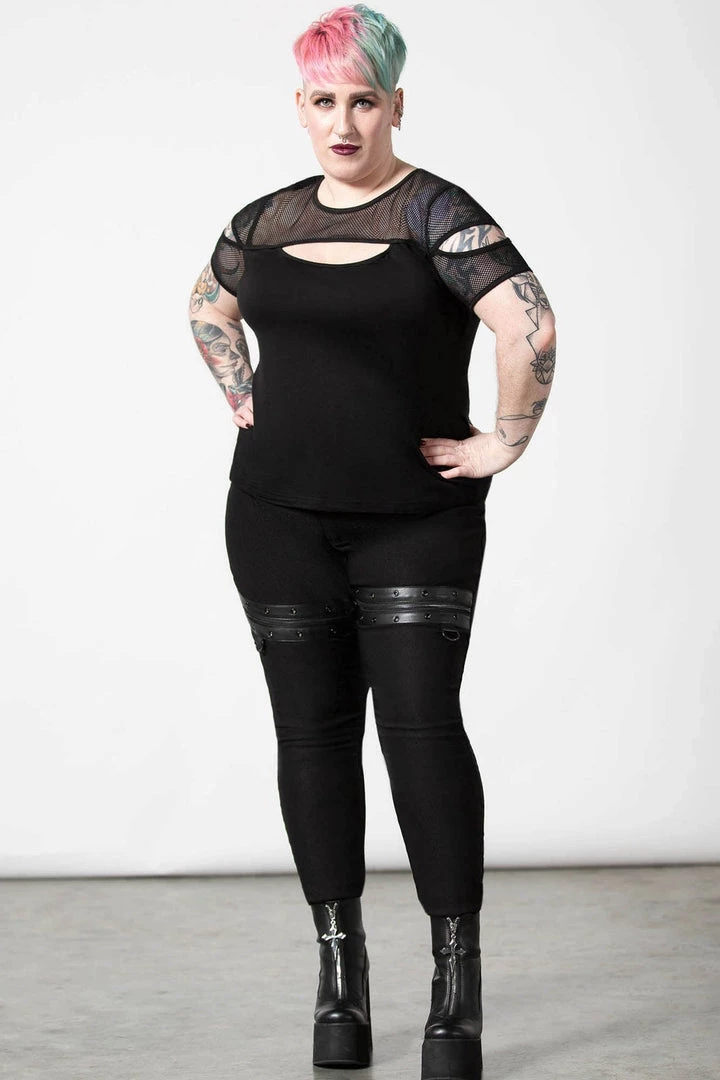 KillStar Gals Jovie Fishnet Peep Top 4 KillStar Gals Jovie Fishnet Peep Top