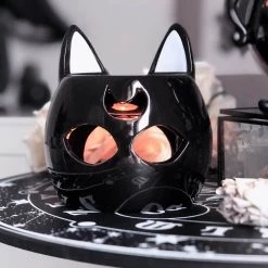 KillStar Black Kitty Oil Burner Housewares