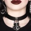 KillStar Gals Lock Me Up Skull Choker