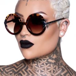 KillStar Gals Lunar Doll Sunglasses Tortoise