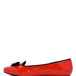 StrangeCvlt Red Bat Lydia Flats Gals