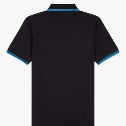 Fred Perry Polo Black // Manchester Blue