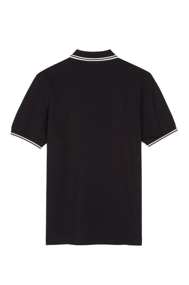 Guys Fred Perry Twin Tipped Polo Black / White 7 Guys Fred Perry Twin Tipped Polo Black / White