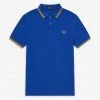 Fred Perry Polo Cobalt Blue / Yellow