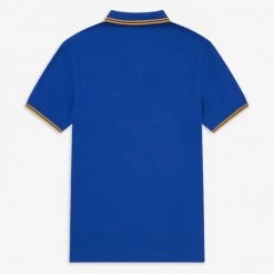 Fred Perry Polo Cobalt Blue / Yellow