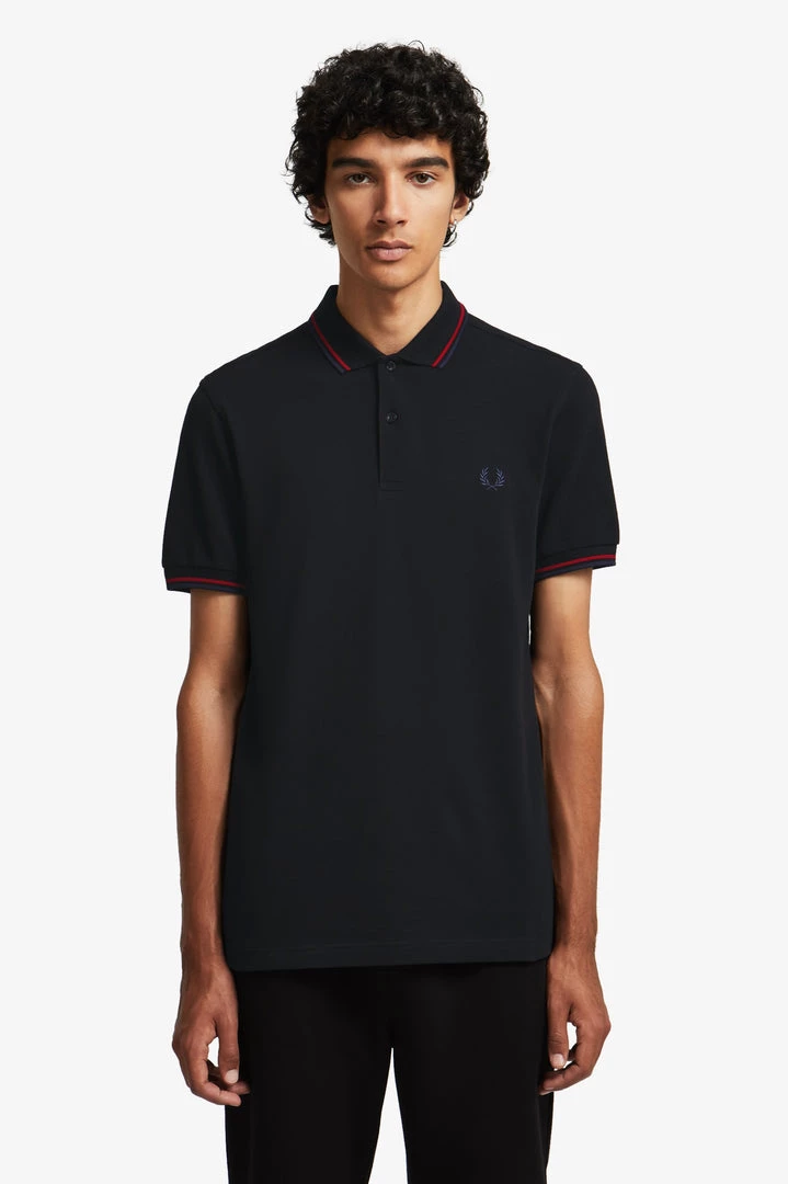 Guys Fred Perry Polo Black / Siren / Carbon Blue (Only Small Left!) 7 Guys Fred Perry Polo Black / Siren / Carbon Blue (Only Small Left!)