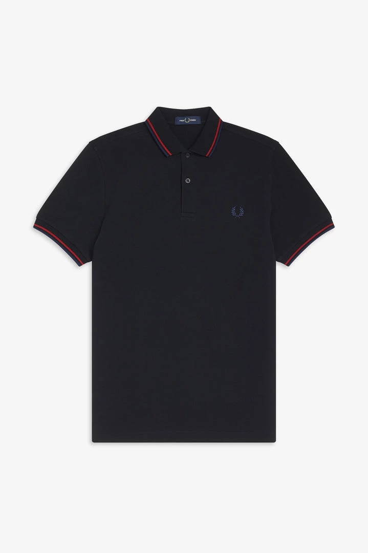 Guys Fred Perry Polo Black / Siren / Carbon Blue (Only Small Left!) 4 Guys Fred Perry Polo Black / Siren / Carbon Blue (Only Small Left!)
