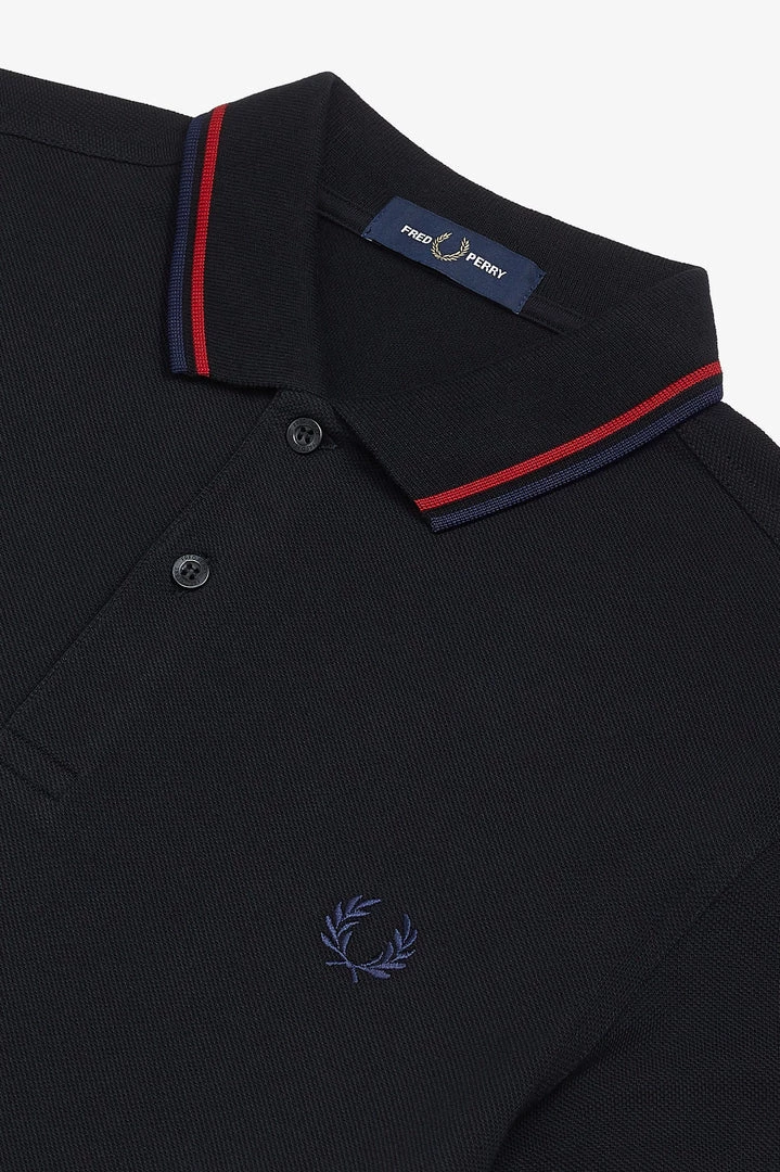 Guys Fred Perry Polo Black / Siren / Carbon Blue (Only Small Left!) 3 Guys Fred Perry Polo Black / Siren / Carbon Blue (Only Small Left!)