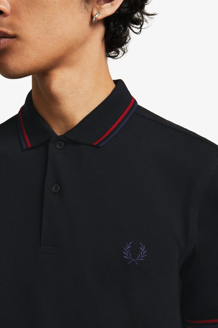 Guys Fred Perry Polo Black / Siren / Carbon Blue (Only Small Left!) 5 Guys Fred Perry Polo Black / Siren / Carbon Blue (Only Small Left!)
