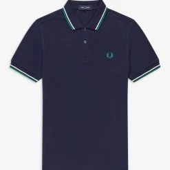 Fred Perry Polo Carbon Blue / White / Rafg